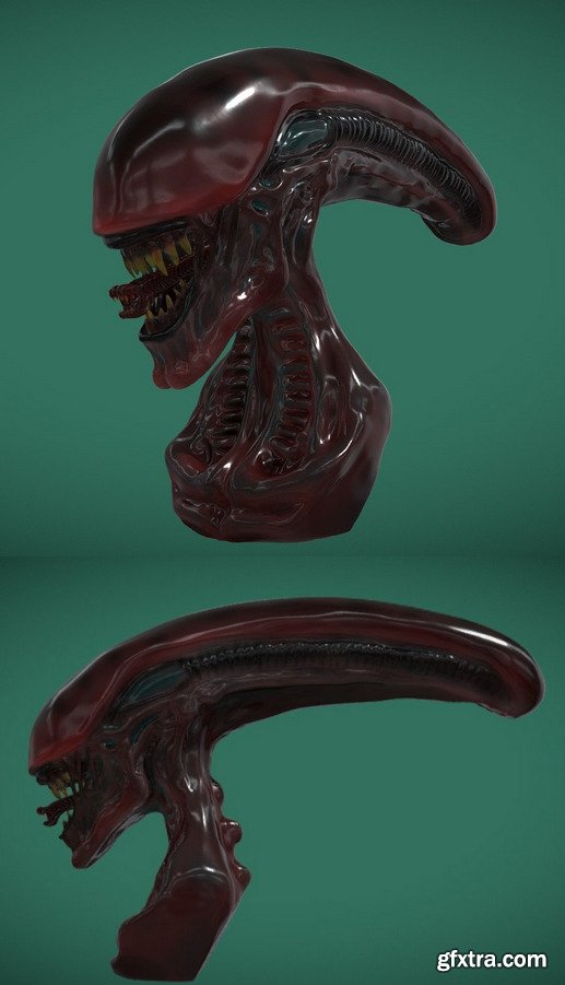 Xenomorph Bust 3D Model