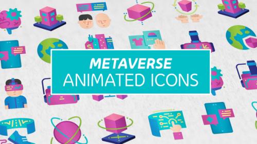 Videohive - The Metaverse Modern Flat Animated Icons - Mogrt - 41902103 - 41902103