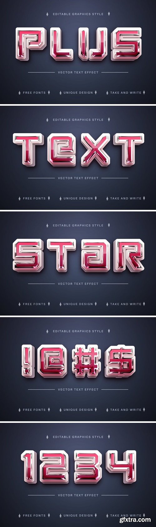 Realistic 3D - Editable Text Effect, Font Style M4GBG62