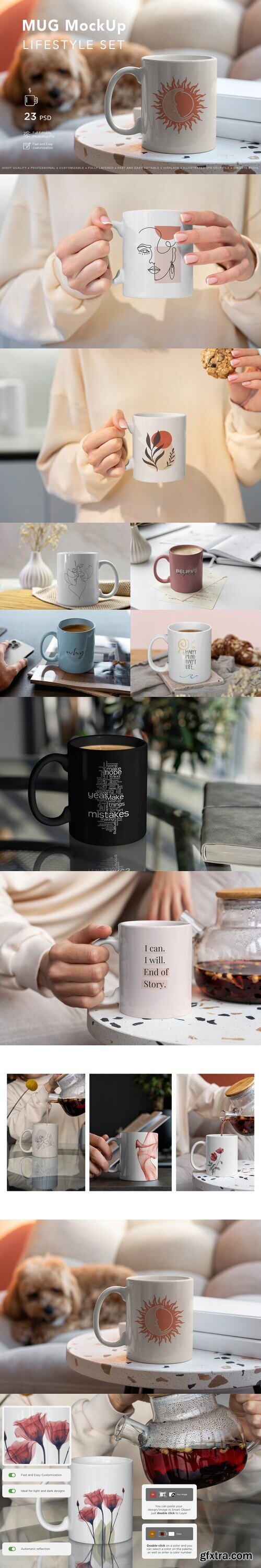 Creativemarket - Mug MockUp Lifestyle Set 7038571