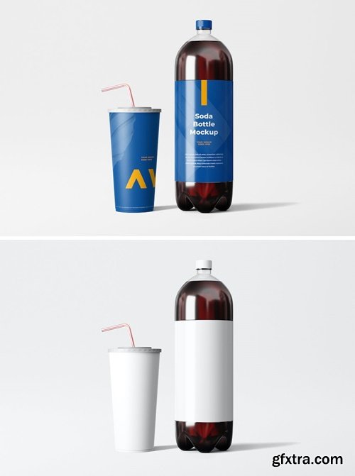 Soda Bottle Mockup 4EHGAJM