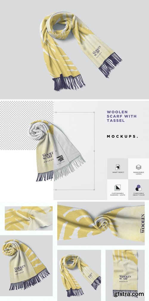 Woolen Scarf Mockups G7KL2ZR