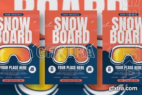 Snowboard Tournament Flyer PM9W38N