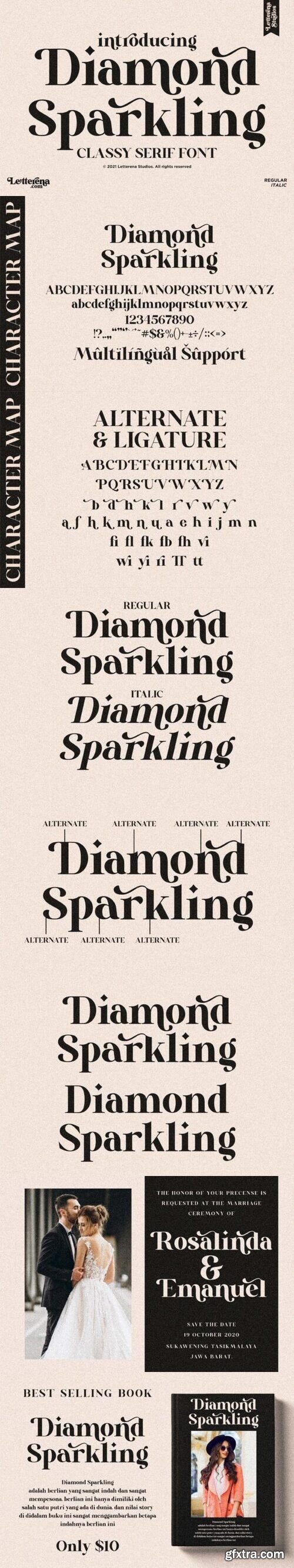 Diamond Sparkling Font