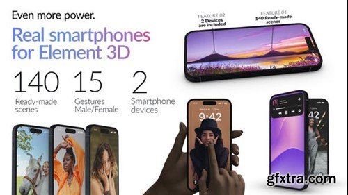 Videohive Real Smartphones for Element 3D 40921406