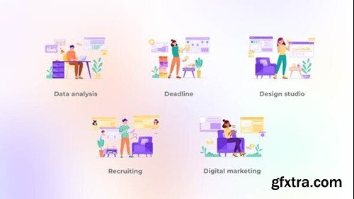 Videohive Digital marketing - Purple concept 42051286