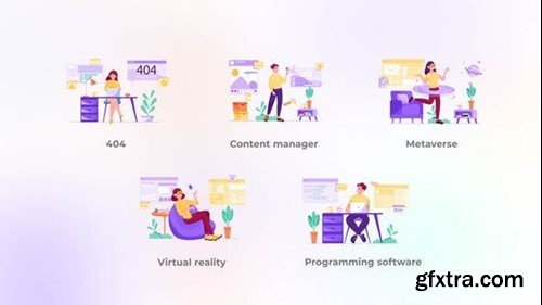 Videohive Metaverse - Purple concept 42051464