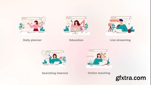 Videohive Education - Pink concepts 42005941