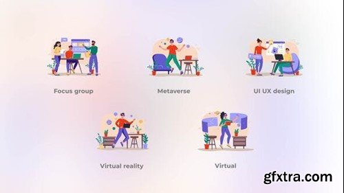 Videohive Virtual reality - Flat concept 42005915