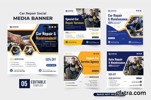 Car Repair Service Social Media Post