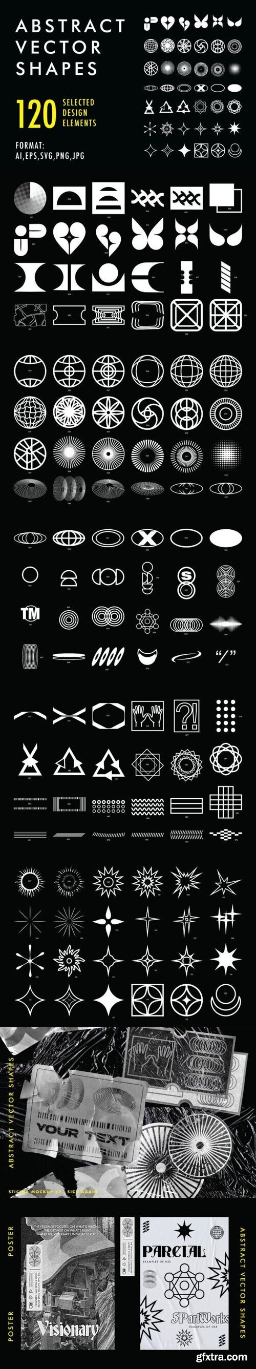 ABSTRACT VECTOR SHAPES ICON