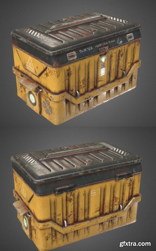 Sci-fi Container 3D Model