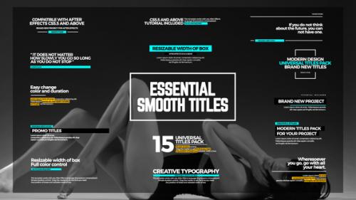 Videohive - Smooth Titles I Essential Graphics - 22353796 - 22353796