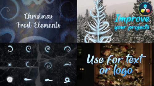 Videohive - Winter Frost Elements for DaVinci Resolve - 41998493 - 41998493