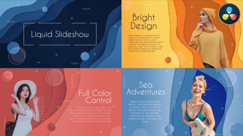 Videohive - Liquid Colorful Slideshow for DaVinci Resolve - 41998628 - 41998628