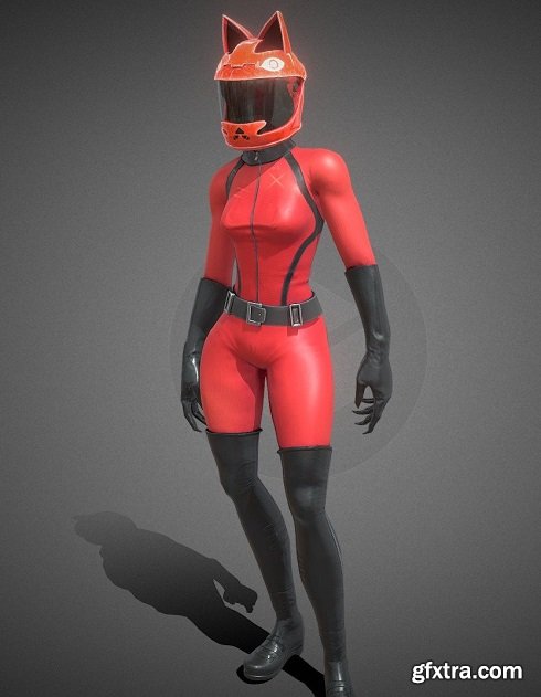 Red Racer Cat Helmet