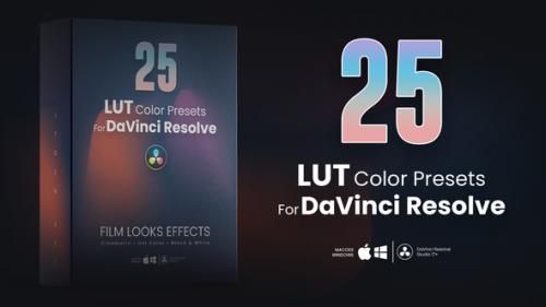 Videohive - 25 LUTs pack for DaVinci Resolve - 42052504 - 42052504