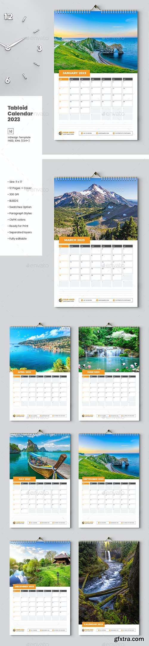 Graphicriver - Calendar 2023 Tabloid 40501465