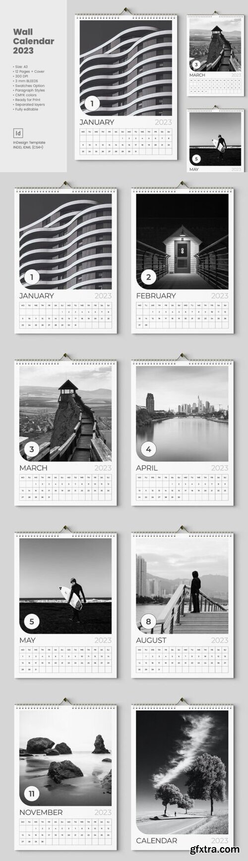 Graphicriver - Wall Calendar 2023 40701301