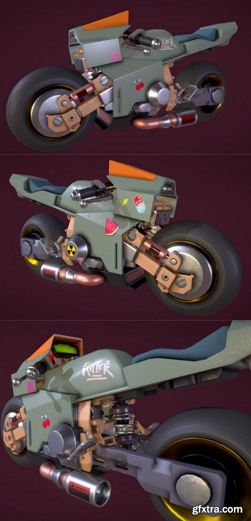 Cyber Bike 3D Model