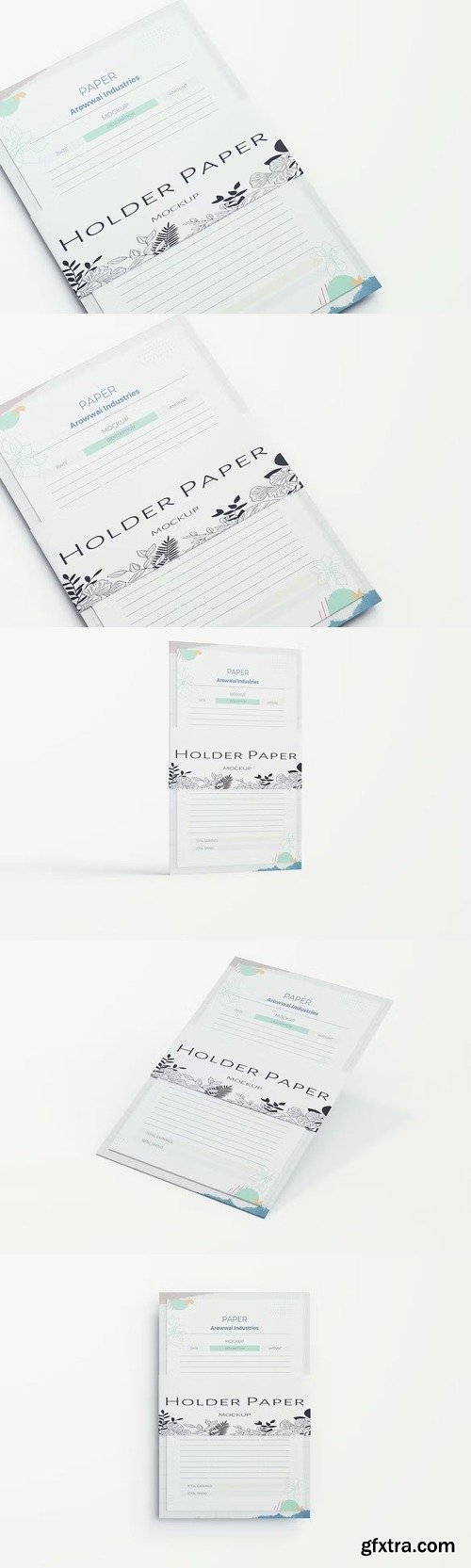 Holder & Paper Mockups