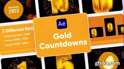 Videohive Gold Countdown For After Effects 42060156