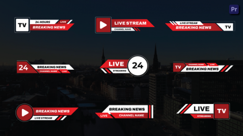 Videohive - News Lower Thirds Premiere Pro - 42043422 - 42043422