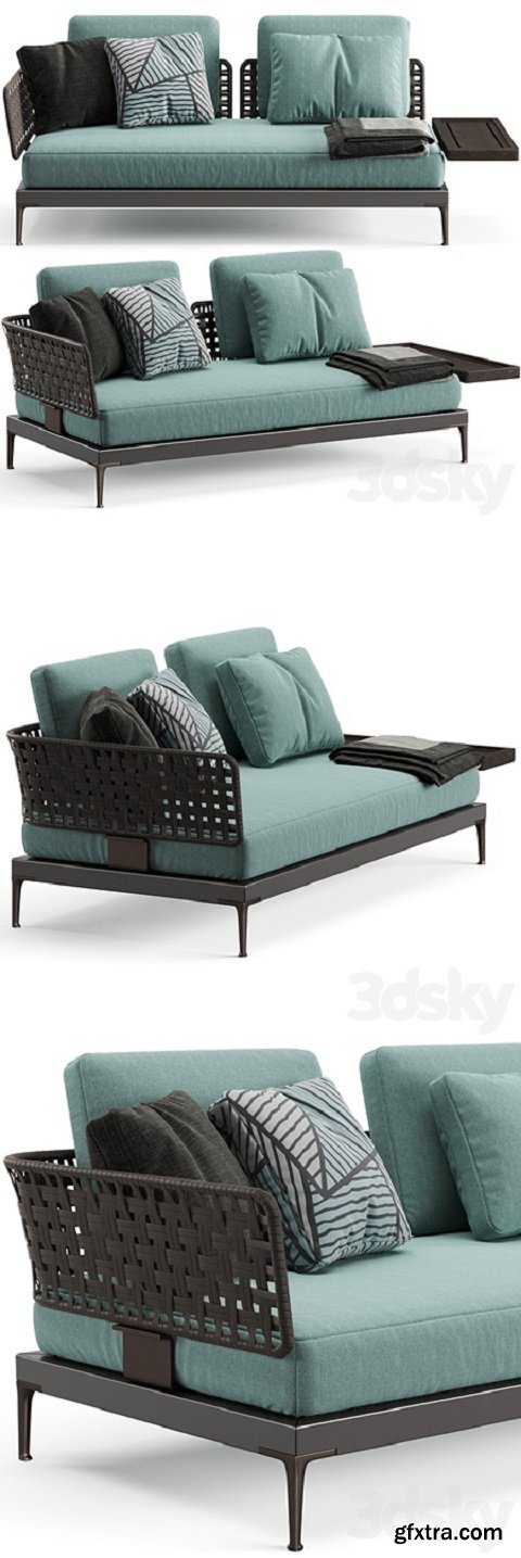 Minotti Patio Sofa with Top