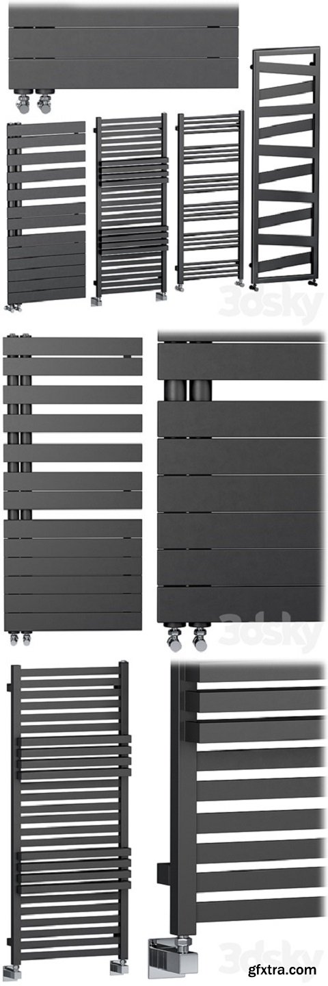 Towel Radiators set 3