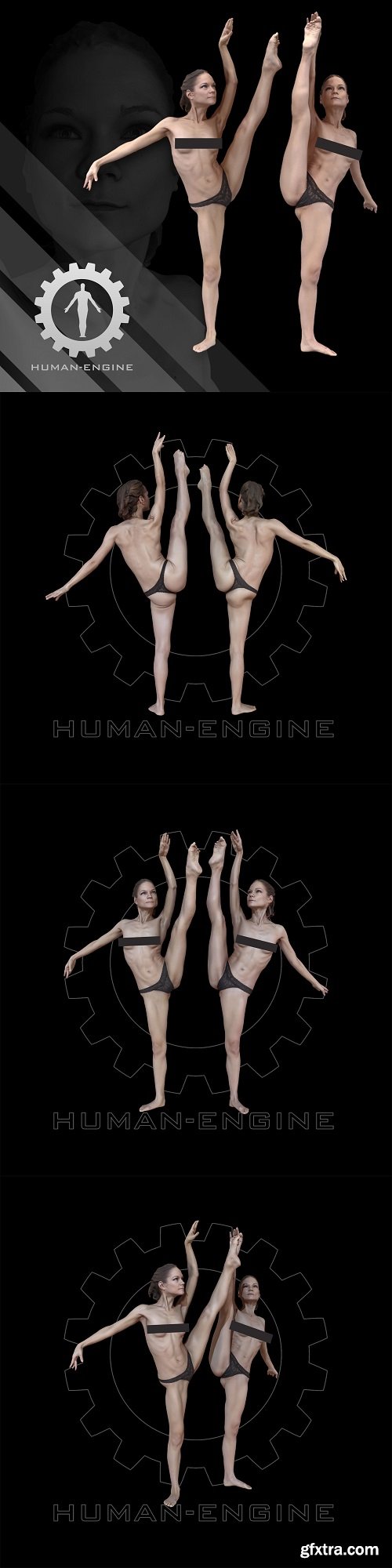 Sylph Anatomical Scan Ballet 40-41 3D model
