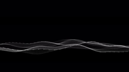 Videohive - White Color Dot Line Wave Background - 42008115 - 42008115