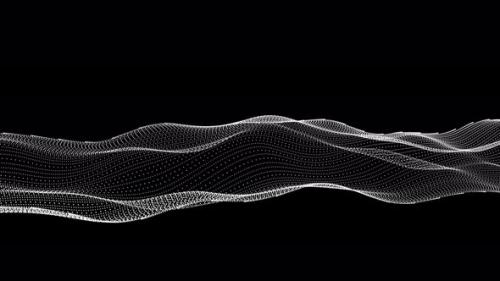 Videohive - White Color Particle Dot Line Wave Background - 42008116 - 42008116