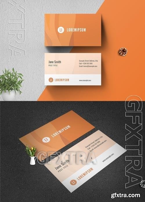 Simple Orange Business Card 516448167