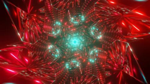 Videohive - Beautiful Multicolor Trippy Pattern Animation with Sacred Geometry Light - 42008613 - 42008613