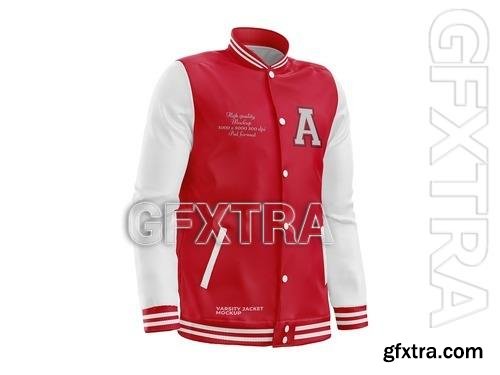 Varsity Jacket Mockup Half Side View 508117262