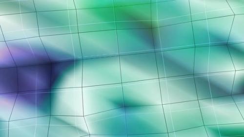 Videohive - Gradient Cyan Color Square Line Motion Background - 42008654 - 42008654