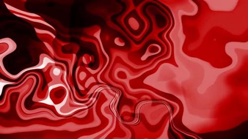 Videohive - Background Red Liquid Wave Animated - 42008910 - 42008910