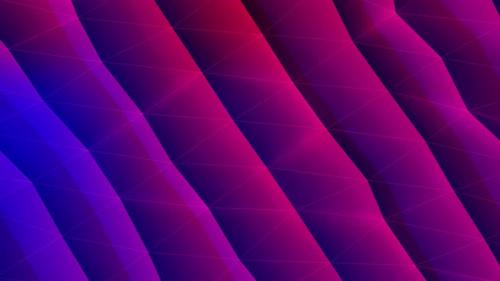 Videohive - Pink Gradient Plexus Line Wave Motion Background - 42008916 - 42008916