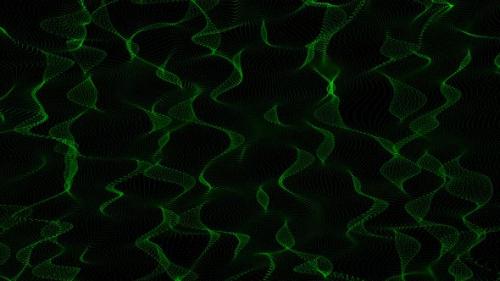 Videohive - Particle Fluid Animated Green Color - 42008917 - 42008917