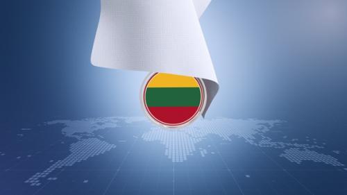 Videohive - Cloth Lithuania Flag Reveal - 42018658 - 42018658