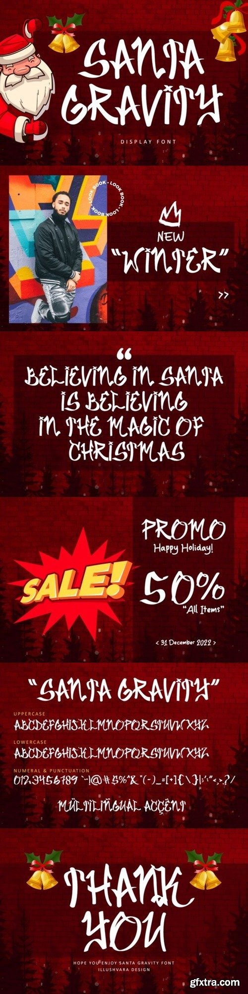 Santa Gravity Font