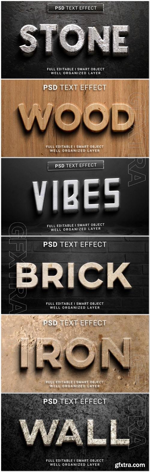 Psd style text effect editable set vol 26