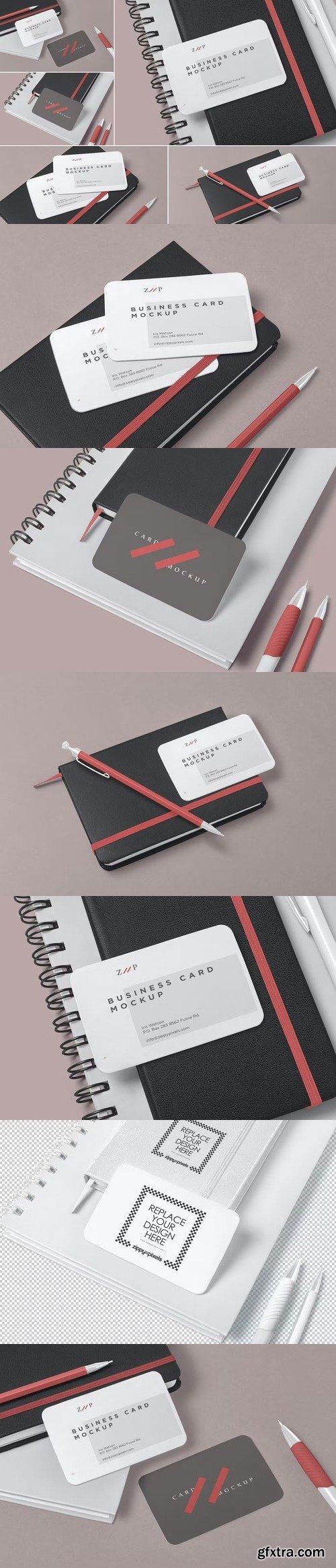 EU Size Business Card Mockups