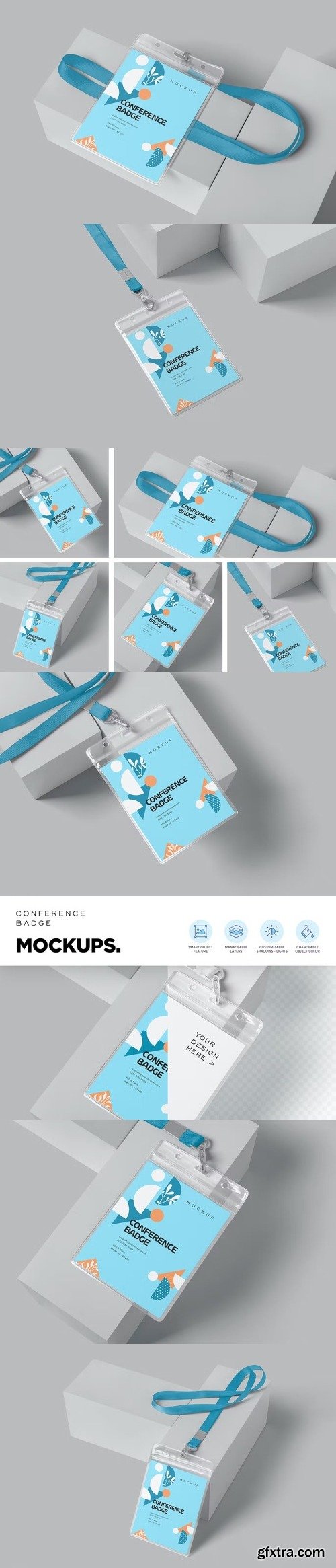 Conference Badge Mockups