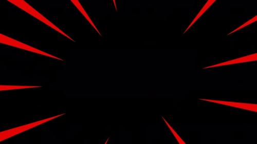 Videohive - Red Anime Fast Motion Lines on Black Background - 42016745 - 42016745