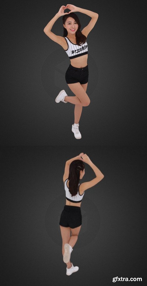 Cheerleader 879 3D Model