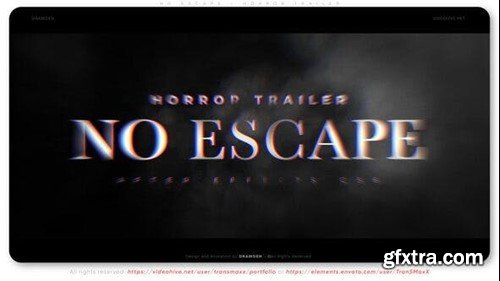 Videohive No Escape - Horror Trailer 42098604