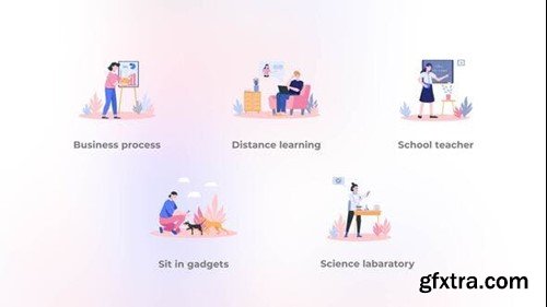 Videohive School teacher - Flat Concepts 42135784