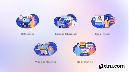 Videohive Social media - Blue concepts 42098791