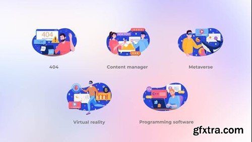 Videohive Metaverse - Blue concepts 42098729